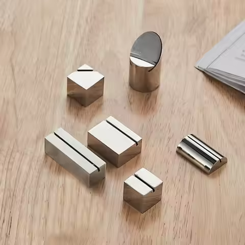 Stainless steel solid table number hotel seat card table card menu card insert menu folder menu card
