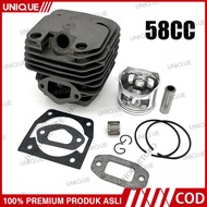 UNIQUE Cylinder Block Assy Complete Chainsaw Block 58cc/ 52cc + clutch gasket diameter 45.2mm Chains
