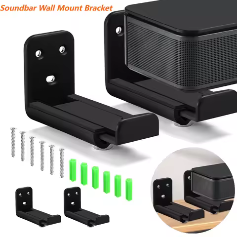 Soundbar Wall Mount Bracket Anti-Drop Soundbar Speaker Wall Holder Drywall Sound Bar Wall Bracket fo