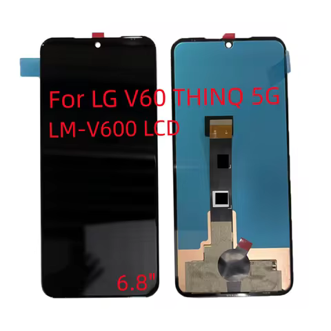 For LG V60 THINQ 5G LM-V600 LCD, for LG V60 LCD display touch screen digital device component 6.8 " 