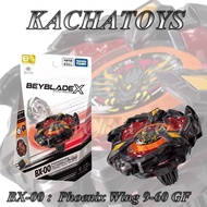 [พร้อมส่ง COD ทักข้อความ] Beyblade X BX-00 Phoenix Wing 9-60GF Black Metal Coating Kitatsuya Ver.