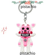 PISTACHIO FNAF Keychain, Five Night At Fredys Kawaii Animal Bear Keychain, Car Keychains Cartoon PVC