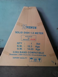 Antena Parabola Venus Solid Dish 6 Feet Diameter 1.8 Meter Galvanis