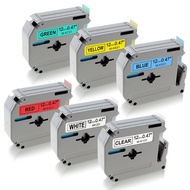 6 Pack เข้ากันได้กับพี่น้อง P-Touch M-K 231 M-K 131 M-K531 M-K631 M-K731 M-K 731 MK สายรัดฉลาก Ptouc