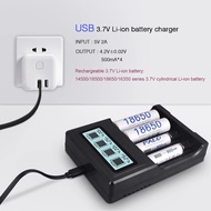 Four Slots USB Smart LCD18650 26650 16340Charger 3.7V Lithium charger manufacturer