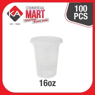 ESIPAK EC16-OZ COLD PP CLEAR CUP FIRM WITHOUT LID 100PCS KA-MART