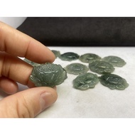 D1588 Natural Burmese Jade/A Goods Jade Lotus With Perforation Weight: 4-7g Size About Height 212mm 