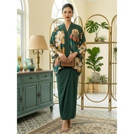 Muslimah 2-Piece Kurung Dress Set 2026 - Loose Fit with Adjustable Straps, Long Sleeves, Glamorous P