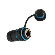 TO M21 Industrial CAT6 RJ45 Shielded Coupler IP68 Waterproof Networking Port Connector