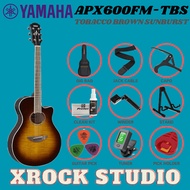Yamaha APX600FM Flame Maple Top Acoustic-Electric Guitar - Tobaco Brown Sunburst / Amber  ( APX-600F