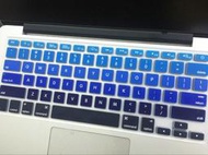 *樂源*英文版漸變彩膜MacBook Air 13吋 macbook pro retina 13.3 鍵盤膜A1278