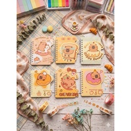DIARY SPIRAL A6 CAPYBARA DONUT CAKE BREAD 02051