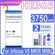 Fast Charging Mobile Phone Battery HE305 For Infocus V5 M808 M560 3750Mah