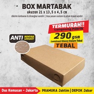 KOTAK MARTABAK / BOX MARTABAK KRAFT LAMINASI POLOS ( isi 30 pcs )