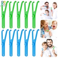 10Pcs Dental Floss Holder Y Shape Plastic Dental Floss Rack Reusable Floss Pick Holder Teeth Cleanin