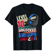 Level 10 Open Extraordinary Since 2011 - Gamer Birthday T-Shirt