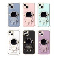 Astronaut Phone Case For iPhone 13 13 Pro 13 Pro Max 13 Mini iPhone 12 12 Pro 12 Pro Max 12 Mini Shockproof Silicone Kickstand Cover