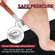 Pedicure Tool , Stainlee Steel Callus Remover, Callus Shaver, Foot File, Wood Handle Callus Shaver, 