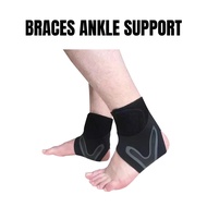 RA - Ankle Support Wrap Brace Adjustable Ankle Brace Anti-Injury Foot & Heel Support/