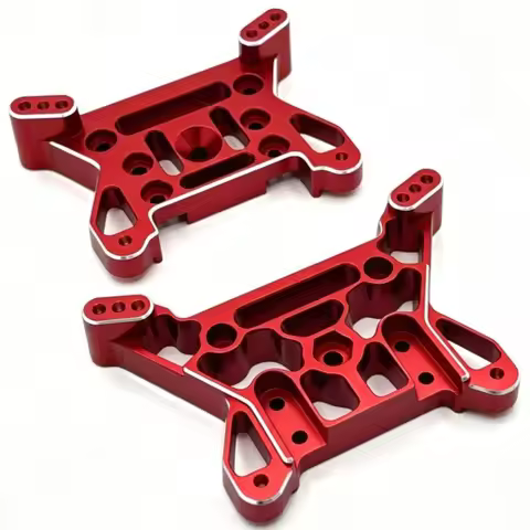 Remote Control Car Metal Front Rear Shock Tower Upgrade Parts Fit For MJX 1/10 10208 V1 Little Monst
