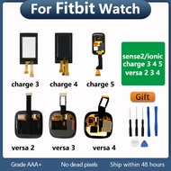 OLED LCD For Fitbit Versa 2 3 4 Sense FB511 FB512 charge 3 4 5 ionic Smart Watch Display Touch Scree