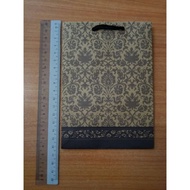 Batik Dark Brown & Beige Present Door Gift Wedding Thank You Paper Bag B49#4 纸袋