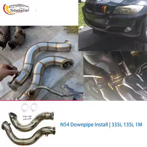 racing Catless Downpipe Exhaust performance upgraded for BMW N54B30 135I 335I E82 E88 E90 E91 E92 E9