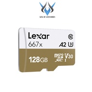 [KHÔNG BOX] Thẻ nhớ MicroSDXC Lexar Professional 667X V30 U3 4K A2 128GB R100MB/s W90MB/s (trắng vàn