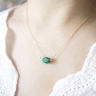 天然鳳凰石原石頸鍊項鍊 鳳凰石項鍊 鍍金輕珠寶頸鍊 極簡項鍊