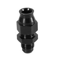 premium-Aluminum 6AN Fuel Hardline Compression Fitting 6AN Male to 3/8"&5/16" Black Anodized Union S