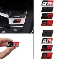 Metal Labeling GR sport Car Interior Sticker For Toyota YARiS Hiace RAV4 RS prius avensis Corolla Ca