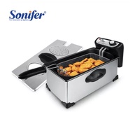 3L Deep Fryer Commercial Fryer Gas Frying Machine Fried Chicken Multifunctional Household French Frie