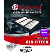 HONDA ACCORD(TVA,CV) 1.5(TURBO) PENAPIS AIR FILTER 17220-6A0-A00 RHD-6A0-P