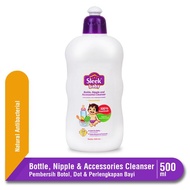 Sleek Baby Bottle Nipple Cleanser Antibacterial 500ml Bottle Packaging