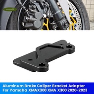 Motorcycle Front Wheel Brake Caliper Bracket Adapter for  XMAX300 XMA X300 2020-2023 Aluminum Caliper Rotor Parts Accessories