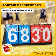 Portable Scoreboard 4 Digit Scoreboard for Basketball Futsal Volleyball Badminton Football Sport Sco