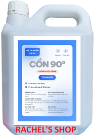 Dung dịch cồn sát khuẩn nhanh 90 độ can 5 lít hương chanh sả hoa hồng nước hoa lavender tự nhiên