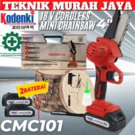KODENKI CMC101 Mini Chainsaw Baterai 4" Mesin Gergaji Kayu Cordless