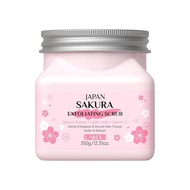 LAIKOU Japanese Cherry Blossom Body Scrub, Exfoliating Body Scrub, Hand and Foot Scrub 350g/12.35oz.