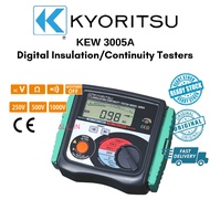Kyoritsu 3005A Digital Insulation / Continuity Testers (NEW) Ready Stock 👍 Original 💯