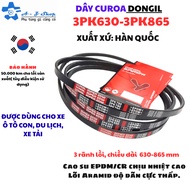 Belts from 3PK630 to 3PK865 - used for passenger cars and trucks.| DONGIL- Imported from KOREA|