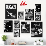 NAVILERA Aesthetic Wall Decoration Poster Music Band FUGAZI Walldecor Vintage Decoration Display