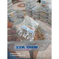 10 pcs resistors 1/2 watt 22k ohm