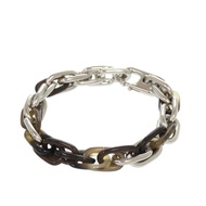 กำไลข้อมือ Hermes Amarage ลายเขาควาย โลหะสีน้ำตาลเงิน รุ่น 0767 สภาพเหมือนใหม่ [มือสอง] HERMES