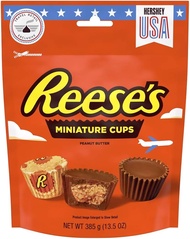 Reese’s Miniature Cups Peanut Butter Exclusive น้ำหนัก 385 กรัม BBF.10/07/25  สินค้าจาก USA