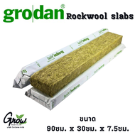 Grodan Rockwool Slab 90 x 30 x 7.5 ร็อควูล วัสดุรองปลูกใยหิน ปลูกต้นไม้ เพาะชำ
