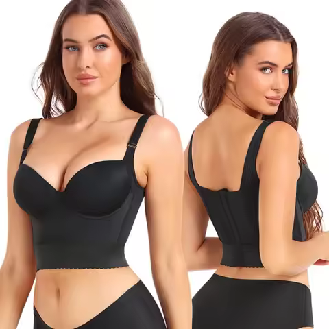 New High-support Tank Top Fit Plus Size Sports Bra Plus Size Women Back Closure DD 40 42 46