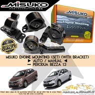 MISUKO Perodua Bezza 1.3 Auto / Manual ( With Bracket ) Premium Engine Mounting Set