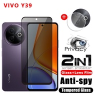 For VIVO Y39 4G 5G 2025 Privacy Tempered Glass Screen Protector full Cover Phone Protective Film For
