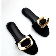 Bigsize square toe flat sandals (35-46)